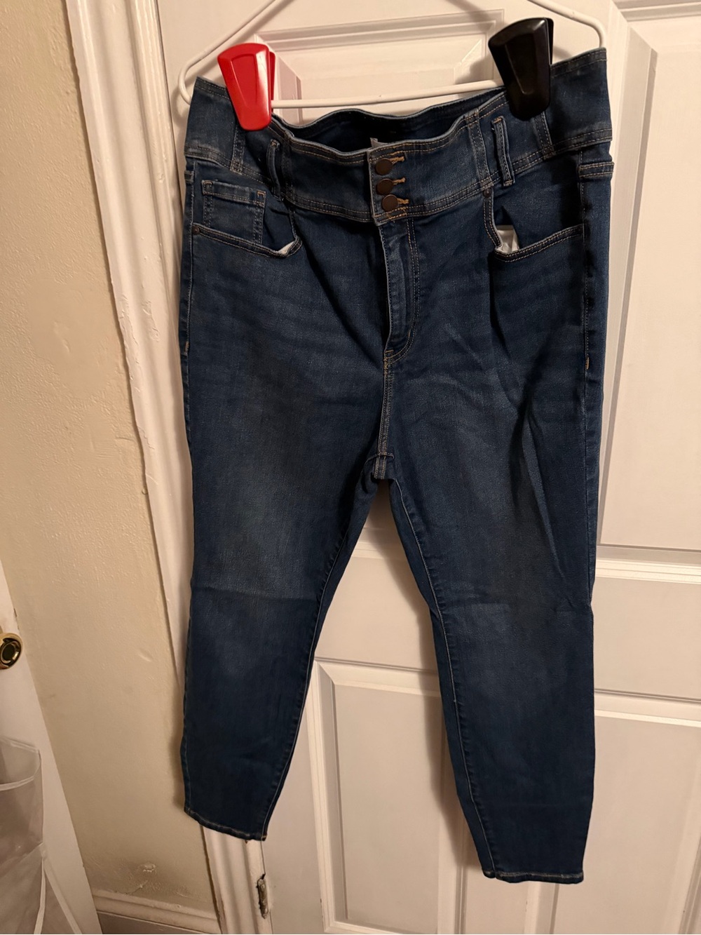 Lane Bryant Dark Blue High-Waist Jeans